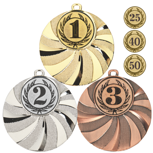 1-2-3 en Jubileum medailles