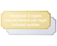 Standaard graveerplaat 73x27mm