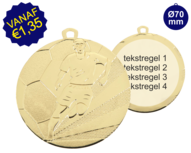 Grote Voetbal medaille D118A Grote Voetbal medaille D118A