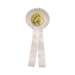 1-rings Paardensport Rozet R1 Wit - 300x105mm 1-rings Paardensport Rozet R1 Wit - 300x105mm