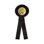 1-rings Paardensport Rozet R1 Zwart - 300x105mm 1-rings Paardensport Rozet R1 Zwart - 300x105mm
